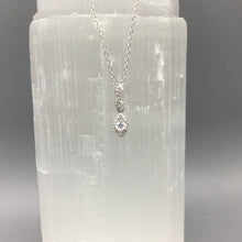 Load image into Gallery viewer, Sterling Silver Simulated Diamond Necklace