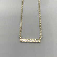 Load image into Gallery viewer, Diamond Bar Necklace