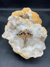 Load image into Gallery viewer, Sapphire and Diamond Cocktail Ring