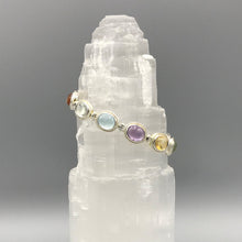 Load image into Gallery viewer, Sterling Silver Gemstone Bracelet