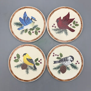 Christmas Bird Coasters