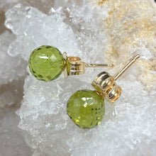 Load image into Gallery viewer, Periodot Stud Earrings