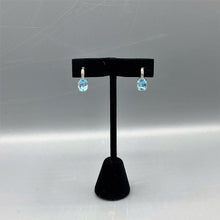 Load image into Gallery viewer, Blue Topaz and Diamond Earrings