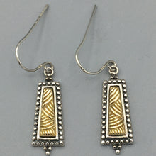 Load image into Gallery viewer, Sterling Silver and 18K Yellow Gold Earrings