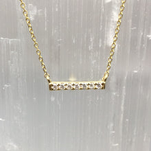 Load image into Gallery viewer, Diamond Bar Necklace