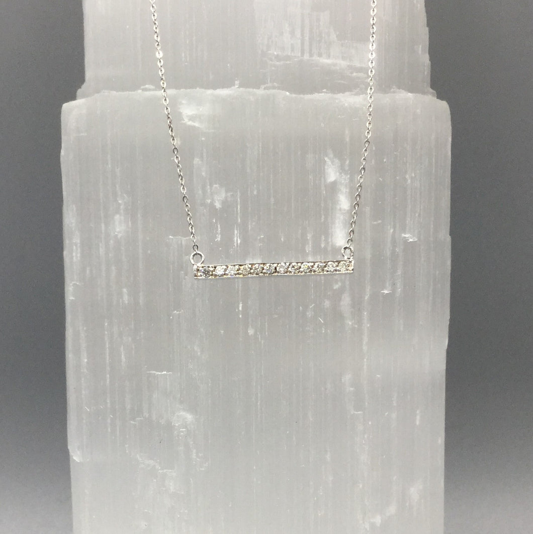 Diamond Bar Necklace