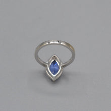 Load image into Gallery viewer, Diamond and Simulated Tanzanite Ring